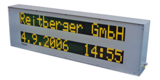 LCD-Großanzeige alphanumerisch