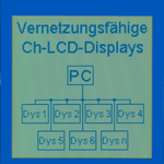 LCD Display blau